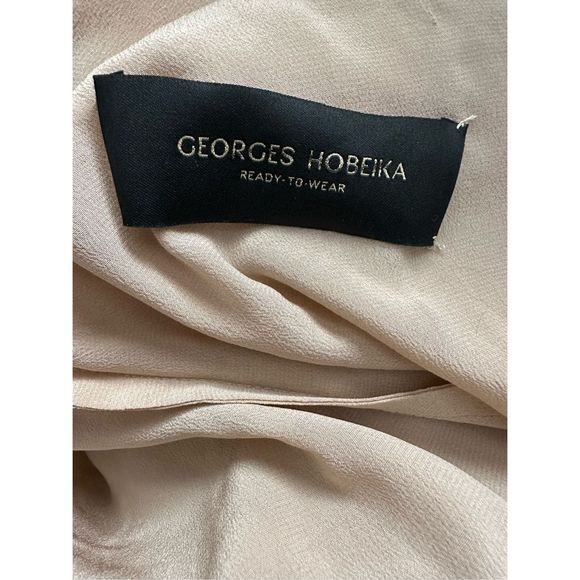 GEORGES HOBEIKA Square Neck Beaded Tulle Gown $7950 - Picture 13 of 13